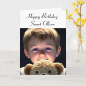 ハッピーバースデーパーソナライズされたとカラーリングページ カード (黄色い花)