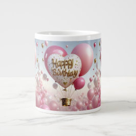ハッピーバースデーパーソナライズされたとユニークお祝い ジャンボコーヒーマグカップ