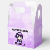 ハッピーバースデーパーソナライズされたアニメゲーマーガール フェイバーボックス (オープン)