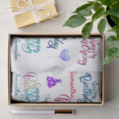 ハッピーバースデーパーソナライズされたカスタムパーティー名 薄葉紙 (ギフト)