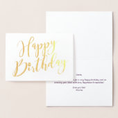 ハッピーバースデーパーソナライズされたカップケーキ 箔カード (ディスプレー)