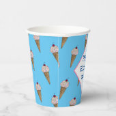 ハッピーバースデーパーソナライズされたカップ – Van Ice Cream 紙コップ (右)
