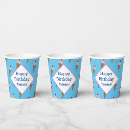 ハッピーバースデーパーソナライズされたカップ – Van Ice Cream 紙コップ