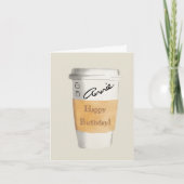 ハッピーバースデーパーソナライズされたカード カード (正面)