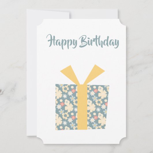 ハッピーバースデーパーソナライズされたカード シーズンカード (正面)