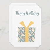 ハッピーバースデーパーソナライズされたカード シーズンカード (正面/裏面)