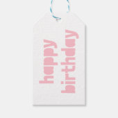 ハッピーバースデーパーソナライズされたギフトラベル ギフトタグ (正面)