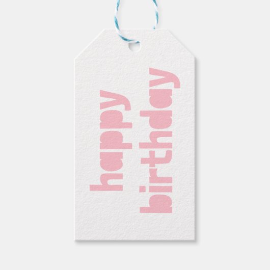 ハッピーバースデーパーソナライズされたギフトラベル ギフトタグ (正面)