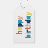 ハッピーバースデーパーソナライズされたギフトラベル ギフトタグ (正面)