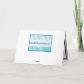 ハッピーバースデーパーソナライズされたパパキッドの写真 カード (裏面)