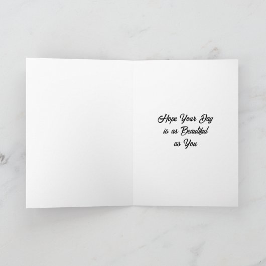 ハッピーバースデーパーソナライズされたママポピーかわいらしズ カード (内部)