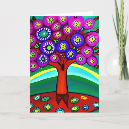 ハッピーバースデーパーソナライズされたママ カード (正面)