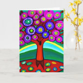 ハッピーバースデーパーソナライズされたママ カード (黄色い花)