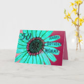 ハッピーバースデーパーソナライズされたマムカード カード (黄色い花)