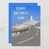 ハッピーバースデーパーソナライズされたモントヴェントウ シーズンカード (正面/裏面)