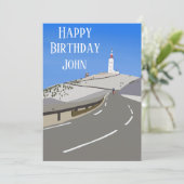 ハッピーバースデーパーソナライズされたモントヴェントウ シーズンカード (スタンド正面)