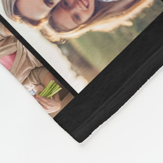 ハッピーバースデーパーソナライズされた写真コラージュ フリースブランケット (角)