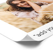 ハッピーバースデーパーソナライズされた写真コラージュ ポスター (角)