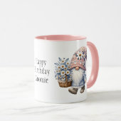 ハッピーバースデーパーソナライズされた格言ギフト彼女のコーヒー マグカップ (正面右)