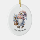 ハッピーバースデーパーソナライズされた格言ギフト彼女 セラミックオーナメント (右)