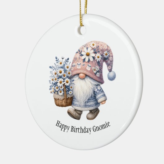 ハッピーバースデーパーソナライズされた格言ギフト彼女 セラミックオーナメント (左)