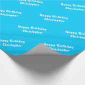 ハッピーバースデーパーソナライズされた ラッピングペーパー (角)