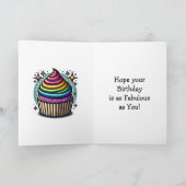 ハッピーバースデーパーソナライズされたLGBTQIA+ カード (内部)