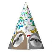 ハッピーバースデーパーティーの波打ち パーティーハット (裏面)