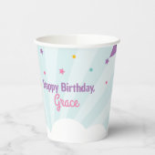 ハッピーバースデーパーティーカップ風船 紙コップ (左)