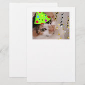 ハッピーバースデーパーティーカリコネコ 便箋 (正面/裏面)