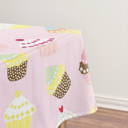 ハッピーバースデーパーティーキッズカップケーキ テーブルクロス (インサイチュ)
