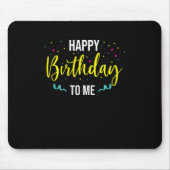 ハッピーバースデーパーティーケーキ祝ギフトへ マウスパッド (正面)