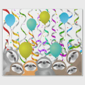 ハッピーバースデーパーティースロット ラッピングペーパー (フラット)