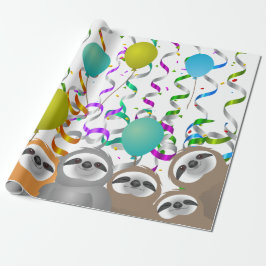 ハッピーバースデーパーティースロット ラッピングペーパー