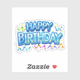 ハッピーバースデーパーティーテーマシール シール