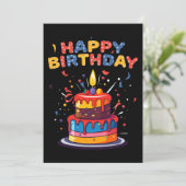 ハッピーバースデーパーティーテーマ供給招待状 招待状 (スタンド正面)