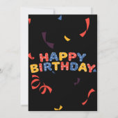 ハッピーバースデーパーティーテーマ供給招待状 招待状 (裏面)