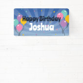 ハッピーバースデーパーティーバナーとバルーン 横断幕 (インサイチュ)