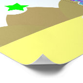 ハッピーバースデーパーティーバルーン恐竜ポスター ポスター (角)