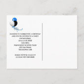 ハッピーバースデーパーティーバルーン招待状 インビテーションポストカード (裏面)