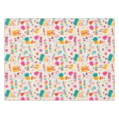 ハッピーバースデーパーティープリント テーブルクロス (正面(横))