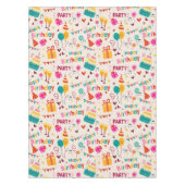 ハッピーバースデーパーティープリント テーブルクロス (正面)
