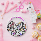 ハッピーバースデーパーティーペンギン紙プレート ペーパープレート (パーティー)