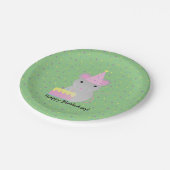 ハッピーバースデーパーティーマウス ペーパープレート (アングル)