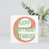 ハッピーバースデーパーティー招待状テンプレートカード 招待状 (スタンド正面)