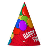 ハッピーバースデーパーティー紙コーン帽子 パーティーハット (左)