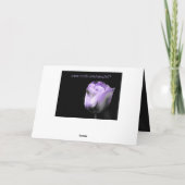 ハッピーバースデーパープルチューリップカスタマイズ** カード (裏面)