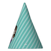 ハッピーバースデーパープルマーメイド誕生日ハット パーティーハット (右)