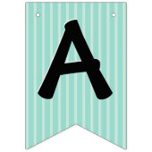 ハッピーバースデーヒッポキュートパーティー動物 バンティングフラッグ (第3の旗)