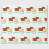 ハッピーバースデーヒッポ！ ラッピングペーパー (フラット)